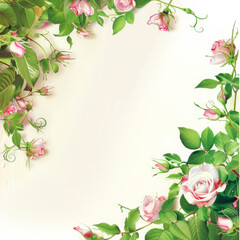 Background with flower, good for presentation , left in frame, space for text