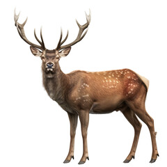 deer element_hyperrealistic_hyper detailed_isolated on transparent background