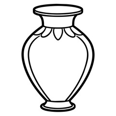 vase on white background