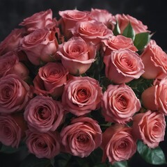 Fototapeta premium Roses bouquet, roses, flower