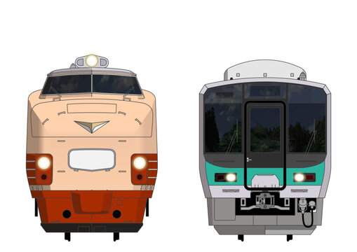 福井の列車No.4_485系 / 125系_Japanese Railroad Cars in "Fukui"
