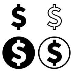 ドル記号のアイコンセット