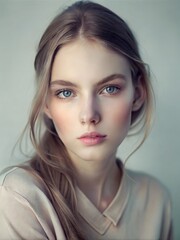 Cute portrait female