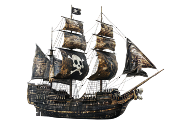 Pirates Ship Isolated