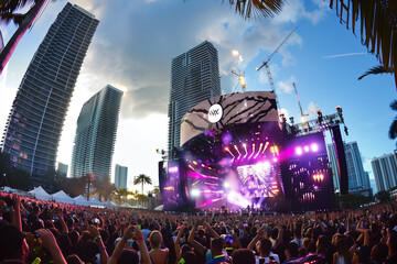Ultra Miami Music Festival  - obrazy, fototapety, plakaty