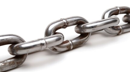 Obraz premium Missing Link Found: Clean Draped Chain Provides Solution to Metal Question