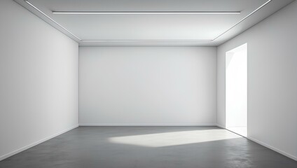 empty white room