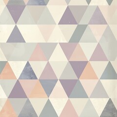 Minimalist triangle pattern with soft pastel shades