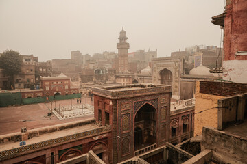 Wazir Khan Mosque, Lahore, Pakistan (Aerial View)