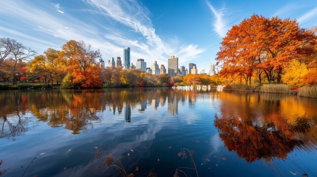 Autumn time in Central park.