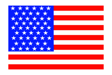 us,usa or American flag graphic design texture mock up,republic day or independence day celebration concept,cutout in transparent background,png format