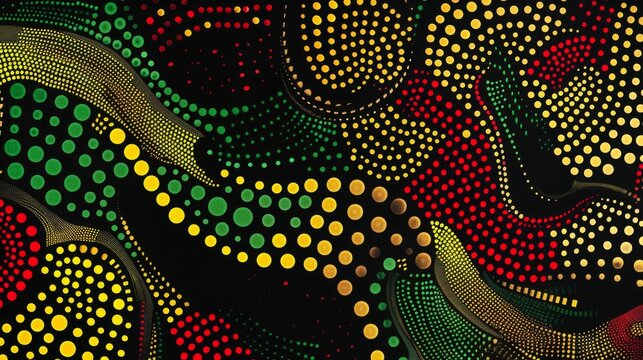 Colorful Abstract Dotted Wave Pattern Background for Vibrant Design