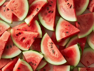 Slices of watermelon on a plate