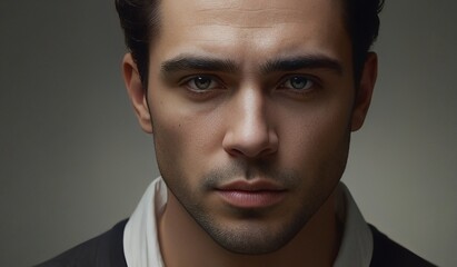 Obraz premium sad face of a male model
