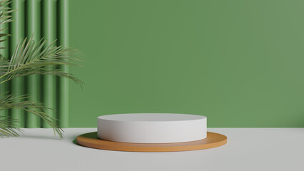 a white cake sitting on top of a wooden plate