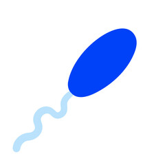 Sperm icon vector graphics element silhouette sign symbol illustration on a Transparent Background