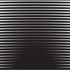 Obraz premium Line halftone pattern with gradient effect. Horizontal lines in black and white.eps10