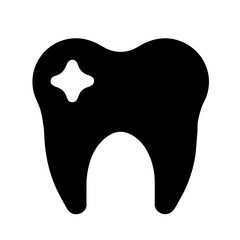 Dentist icon vector graphics element silhouette sign symbol illustration on a Transparent Background