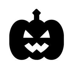 Halloween Pumpkin icon vector graphics element silhouette holiday symbol sing illustration on a Transparent Background