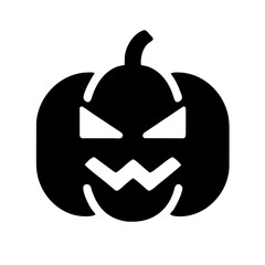 Halloween Pumpkin icon vector graphics element silhouette holiday symbol sing illustration on a Transparent Background