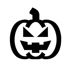 Halloween Pumpkin icon vector graphics element silhouette holiday symbol sing illustration on a Transparent Background