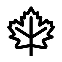 Maple Leaf Canadian symbol icon vector graphics element silhouette sing illustration on a Transparent Background