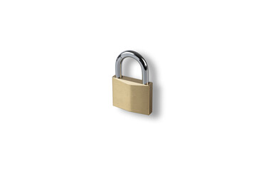 Naklejka premium The padlock. Lock on the door. Big castle. Lock up with a key