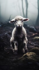 Realistic Sheep Illustration - AI Generated
