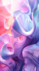 Abstract Colorful Swirls Digital Art Design