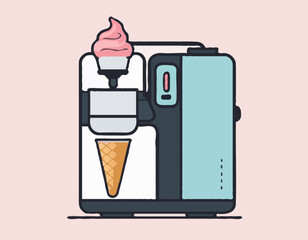 Ice Cream Machine icon in vector.