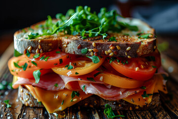 The Best Sandwich you can get Wallpaper Background Cover Magazine Journal Brainstorming Digital Art