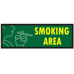 Symbol or icon refer to the area for smoking