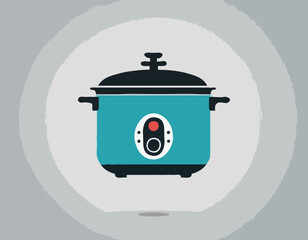 Pressure Cooker Icon on Transparent Background