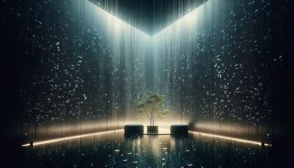 The concept of waterdrops textures background