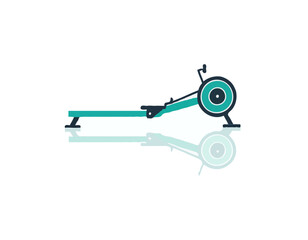 Rowing machine icon vector. Trendy flat rowing machine icon from gym and fitness collection isolated on white background. Vector illustration can be used for web and mobile graphic design, logo