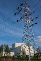 High voltage line supplying industry