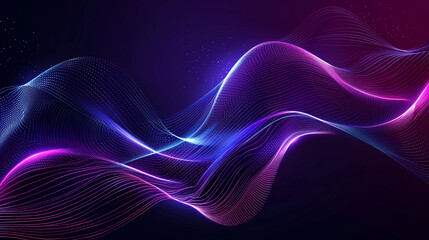 Abstract background with glowing waves - 783992817