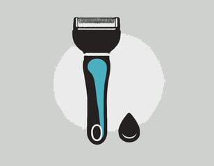 Shaving Razor Vector Glyph Icon For Personal And Commercial Use
