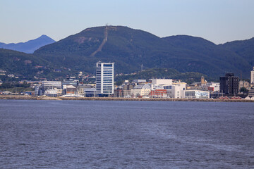 Part of Bodø city by the sea, Seen from the sea side,Nordland county,Norway - 783998264