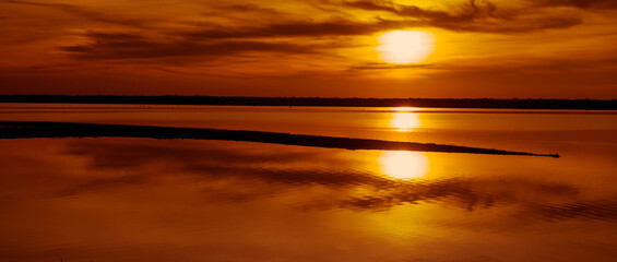 Pialassa Baiona landscape (Marina Romea, Italy)