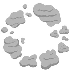 Smoke vector illustration 
