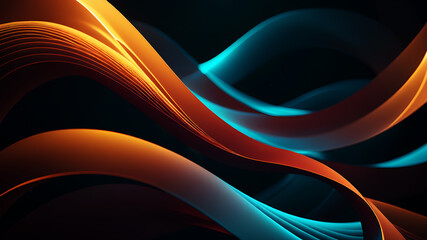 Obraz premium Craft an abstract background with sinuous, undulating curves that evoke a sense of movement and energy