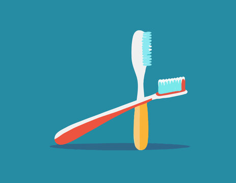 recommend clip art: Toothbrush with toothpaste. Tooth Care Equipment clipart. 
                    