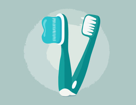 recommend clip art: Toothbrush with toothpaste. Tooth Care Equipment clipart. 
                    