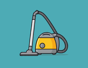 Vacuum cleaner. Icon for design. Easily editable