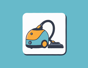 Vacuum cleaner. Icon for design. Easily editable
