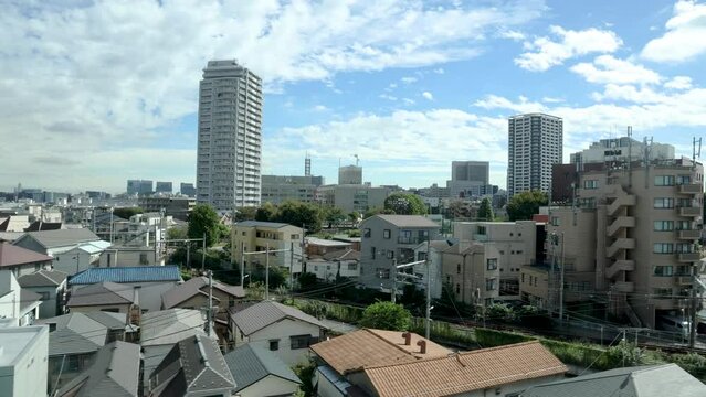 Bullet Train Tokyo Cityscape 