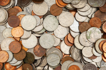 Old coins money background - 784017693