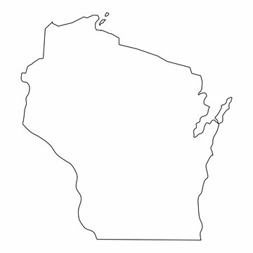 recommend clip art: Wisconsin outline map