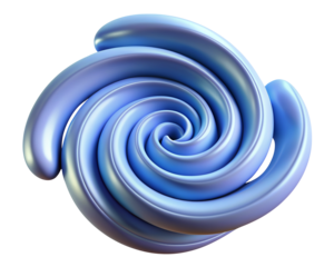 3D Spiral Model, Thunderstorm, UHD Png